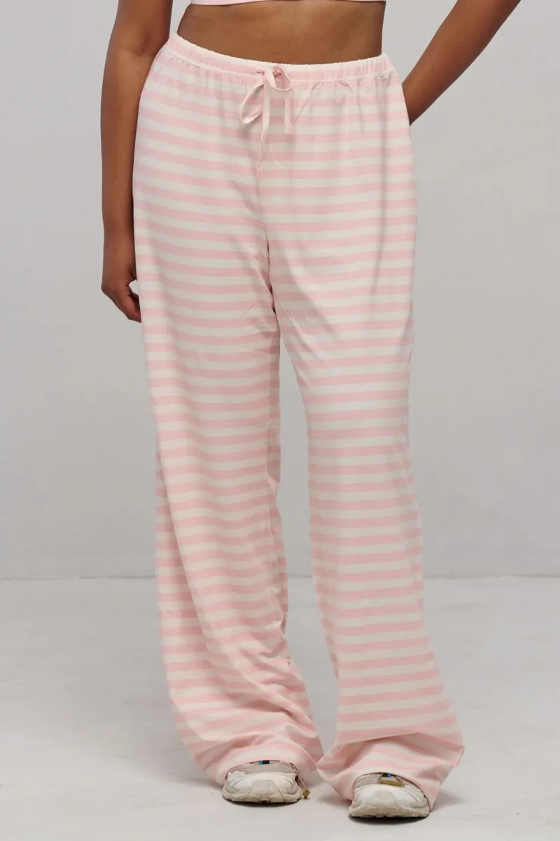SEAAV SEAAV Damen vegan Hose Sailor Stripe Picknick Pink, Hell-pink, – Produktbild 2 von 2