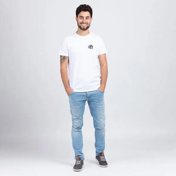 Lexi&Bö Lexi&Bö Wave T-Shirt Herren, Weiß, – Produktbild 2 von 4