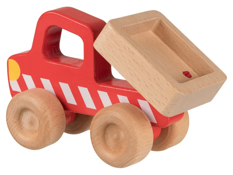 Goki goki Kipplaster aus Holz Maße 14,5 x 6 x 9 cm, Natur, rot, – Produktbild 2 von 2