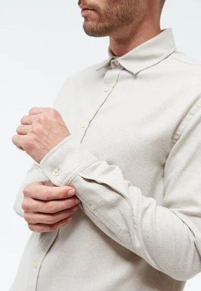 Givn Berlin Givn Berlin Flanellhemd GBJOHN in lockerer Passform, Beige, – Produktbild 4 von 4