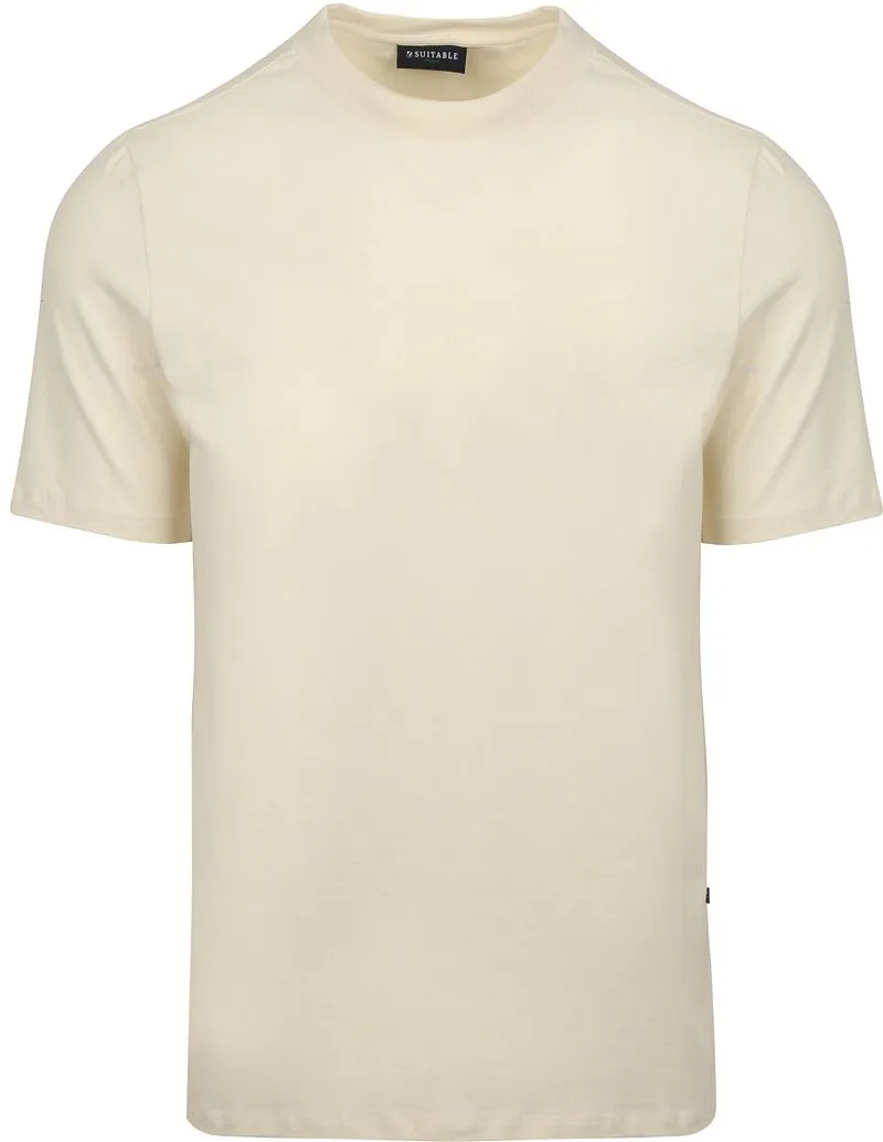 Suitable Suitable Respect T-Shirt Hi Ecru - Größe S, Beige, – Produktbild 2 von 4