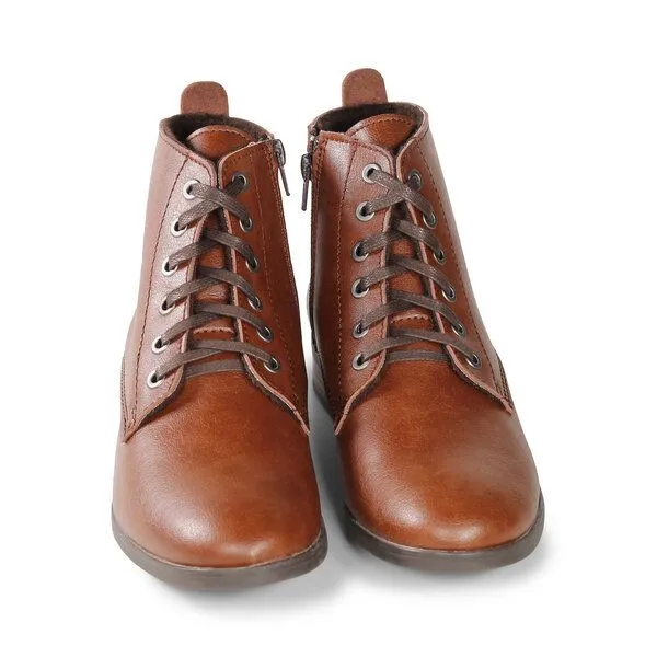 Fairticken Fairticken Vegane Stiefelette TOMAR mit Fütterung, Braun, – Produktbild 4 von 4