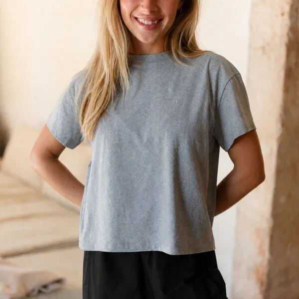 NORDLICHT NORDLICHT T-Shirt Britt, Hellblau melange, – Produktbild 1 von 4
