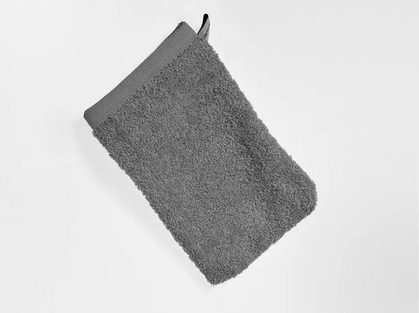 Yumeko Waschlappen Terry 15x22 - 4 Stk. Yumeko aus Bio-Baumwolle, Dark grey, – Produktbild 2 von 3