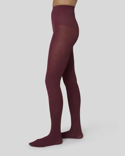 Swedish Stockings Swedish Stockings 60den - Strumpfhose - Olivia Premium Tights, Rot (bordeaux), – Produktbild 2 von 4