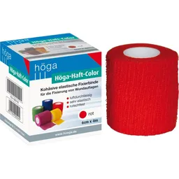 Höga-Pharm HÖGA HAFT Color Fixierb.6 cmx4 m rot 1 St Binden – Produktbild 1 von 1