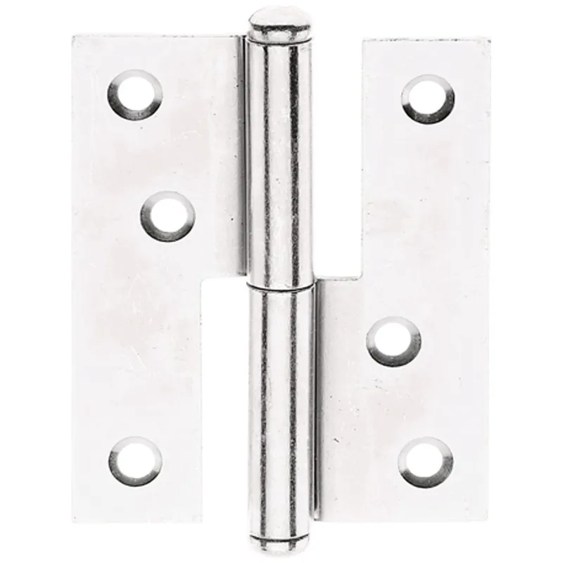 Alberts ALBERTS Aushebescharnier, Stahl roh, sendzimirverzinkt, links, LxB 80x65 mm – Produktbild 1 von 1