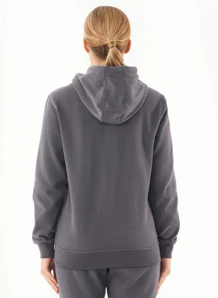 ORGANICATION ORGANICATION Soft Touch Zip-Hoodie aus Bio-Baumwolle, Grau(asphalt), – Produktbild 3 von 4