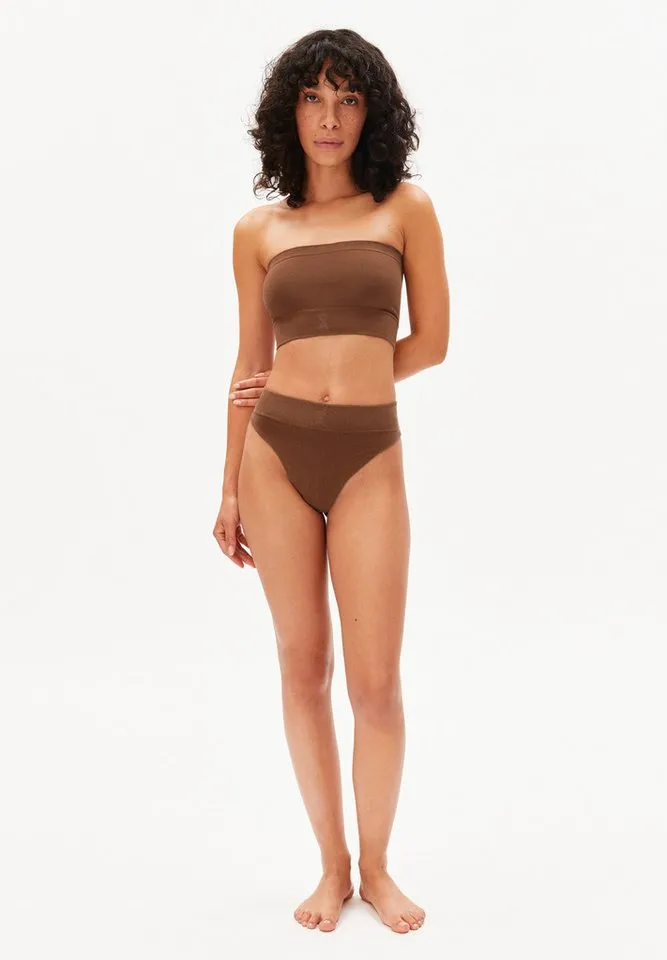 ARMEDANGELS ARMEDANGELS Bügelloser BH BANDEAUAA SEAMAALA Bandeau aus TENCEL™ Lyocell Mix (Fitted), Braun, – Produktbild 2 von 5