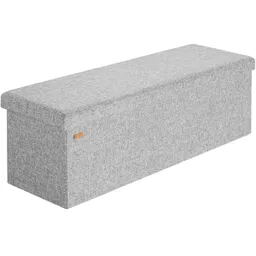 Casaria® Sitzbank Grau 115x38x38cm mit Stauraum faltbar – Produktbild 1 von 1