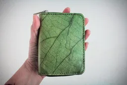 BY COPALA BY COPALA Nachhaltiges Portemonnaie aus recycelten Blättern in grün mit Zipper – vegan & umweltfreundlich – Produktbild 1 von 1