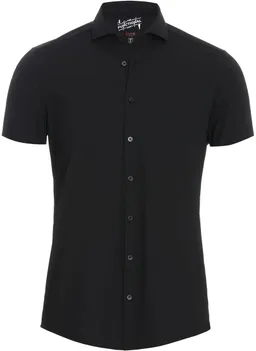 Pure Pure Kurzarmhemd The Functional Shirt Blau-Schwarz - Größe 43 (XL) – Produktbild 1 von 1