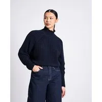 JAN N JUNE JAN N JUNE Bio-Baumwolle Rollkragenpullover OLA GOTS, Nightfall, – Produktbild 1 von 1