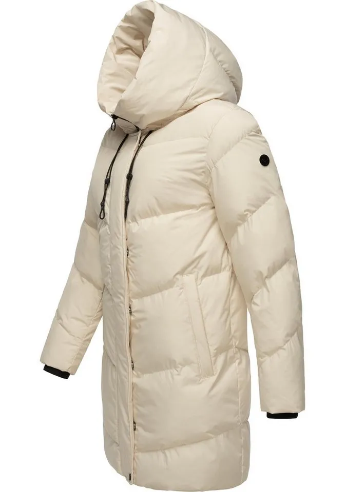 ragwear ragwear Kurzmantel Avelin Wasserdichter gesteppter Damen Wintermantel, Braun, – Produktbild 3 von 4