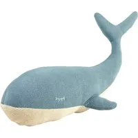 HANS NATUR Kuscheltier Wal Bio-Baumwolle graublau Maße 45 x 15 cm – Produktbild 1 von 1