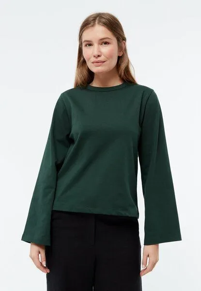 Givn Berlin Givn Berlin Longsleeve GBLACEY aus Bio-Baumwolle, Bottle green, – Produktbild 1 von 4