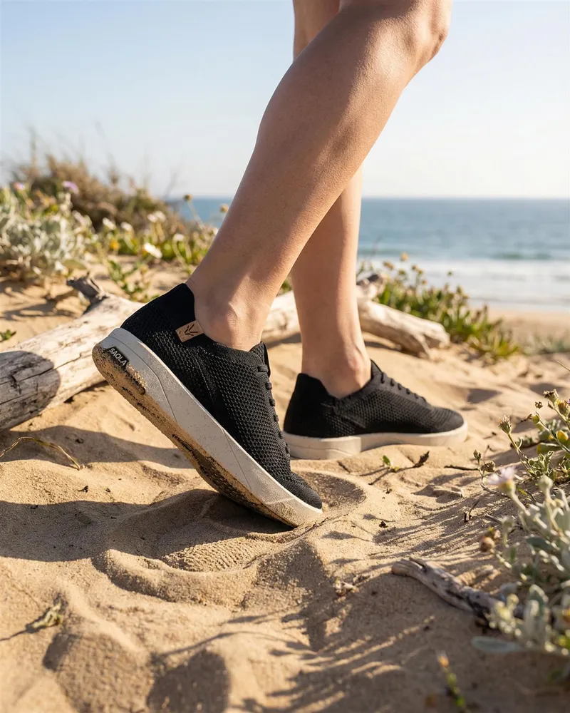 SAOLA SAOLA Herren vegan Sneaker Ezo Schwarz, Schwarz, – Produktbild 2 von 2