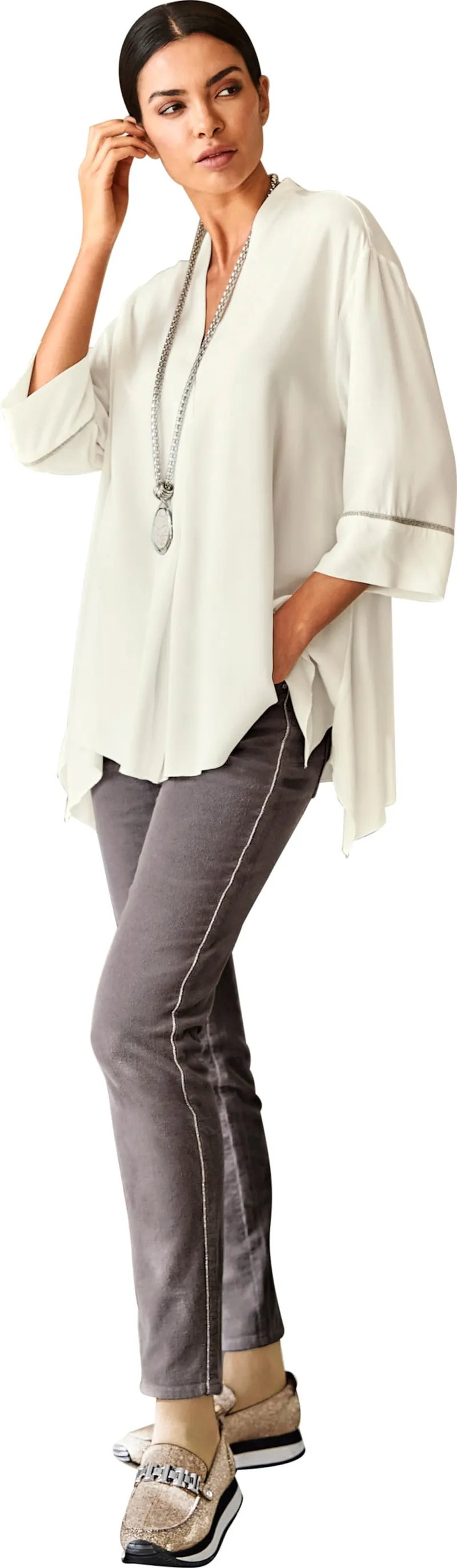 heine Schlupf-Bluse, Champagner, – Produktbild 3 von 3