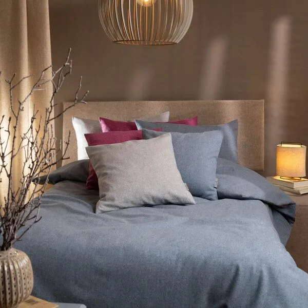 nahtur-design nahtur-design Bettwäsche aus Feinloden | 100% mulesingfreie Merinowolle, Grau, – Produktbild 2 von 4