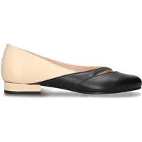 NAE NAE Damen vegan Ballerinas Deme Veganes Öko-Leder Beige/Schwarz – Produktbild 1 von 1