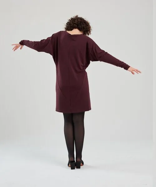 LASALINA Veganes Kleid DIAMAR von Lasalina, Schwarz rot, – Produktbild 2 von 4