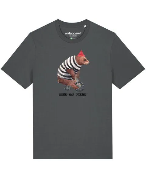watapparel watapparel T-Shirt Unisex Tour de Franz, Anthracite, – Produktbild 1 von 3