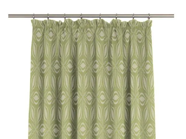 Nature by Adam Nature by Adam Vorhang aus 100% Bio-Baumwolle - Made in Germany - Retro Floret, Hellgrün, – Produktbild 1 von 7
