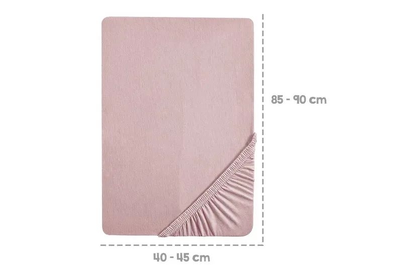 roba roba Spannbettlaken Lil Planet, 100% Baumwolle, Spannbettlaken für Wiegenmatratzen, Rosa, – Produktbild 4 von 5