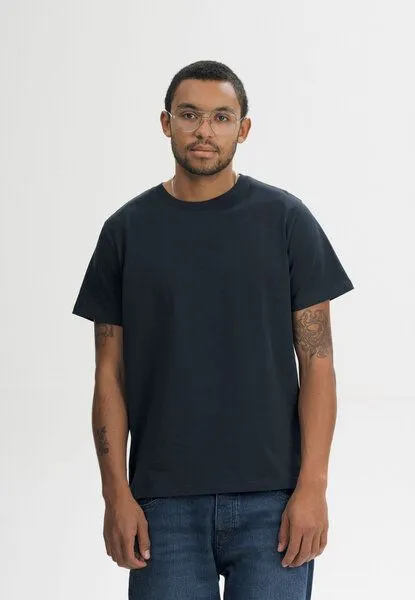 MELA MELA T-Shirt schwer Style PRAVIN aus 100% Bio-Baumwolle, Navy, – Produktbild 1 von 4