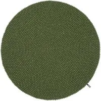 myfelt myfelt Filzkugelteppich rund, 100% Schurwolle, Jost (dunkelgrün), – Produktbild 1 von 1