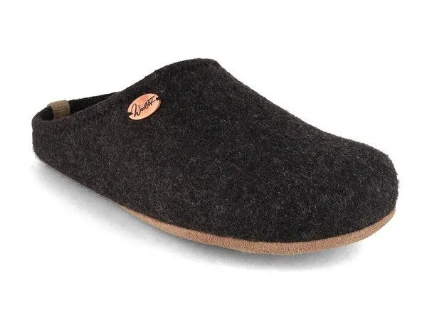 WoolFit WoolFit Barefoot Barfuß-Hausschuhe unisex Filz-Pantoffeln mit viel Zehenfreiheit, nachhaltig aus 100% Wolle, Grün, – Produktbild 2 von 5