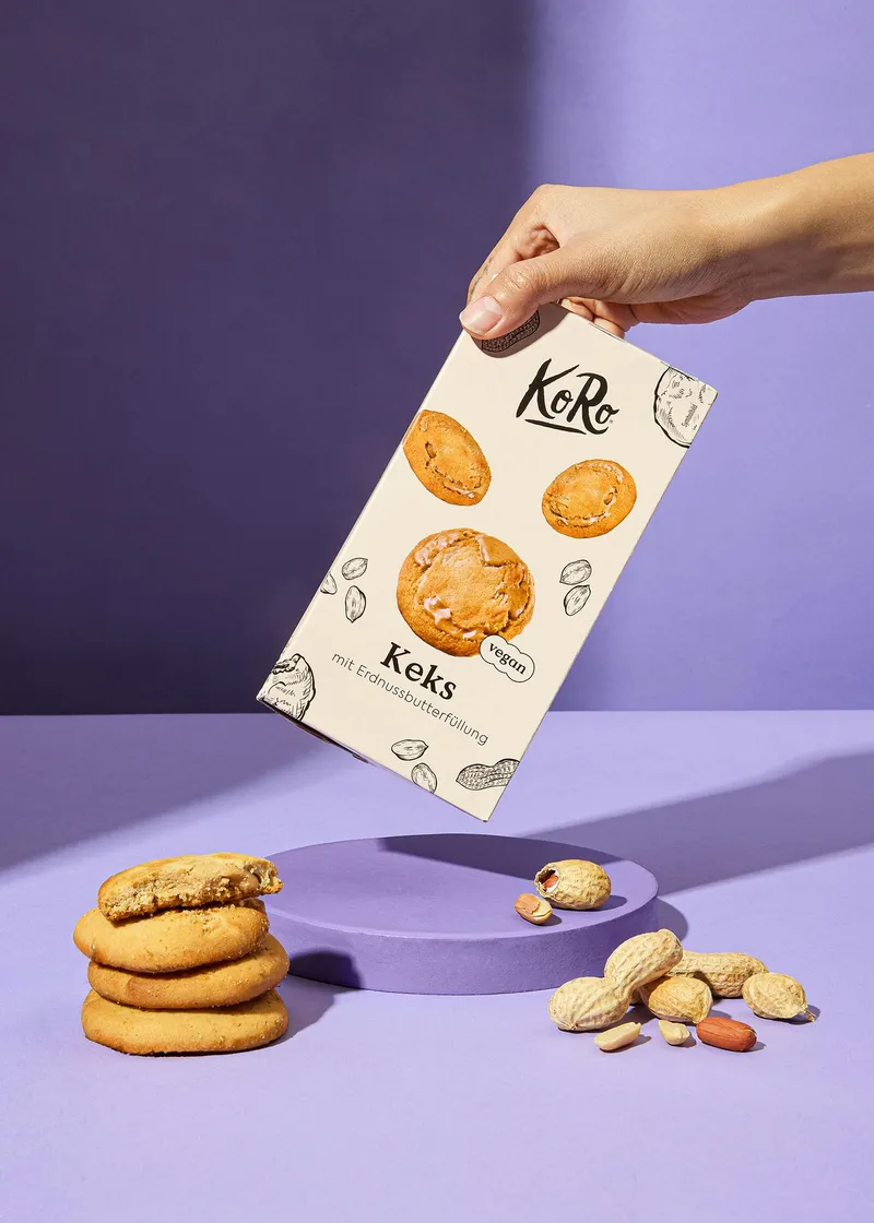 KoRo Gefüllter Erdnussbutterkeks 150 g – Produktbild 4 von 5