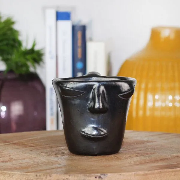 Mitienda Shop Mitienda Shop Handgemachte Deko Tasse aus Mexiko Mask, Unikat – Produktbild 3 von 4