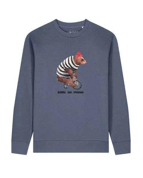 watapparel watapparel Sweatshirt Unisex Tour de Franz, Blue grey, – Produktbild 1 von 2