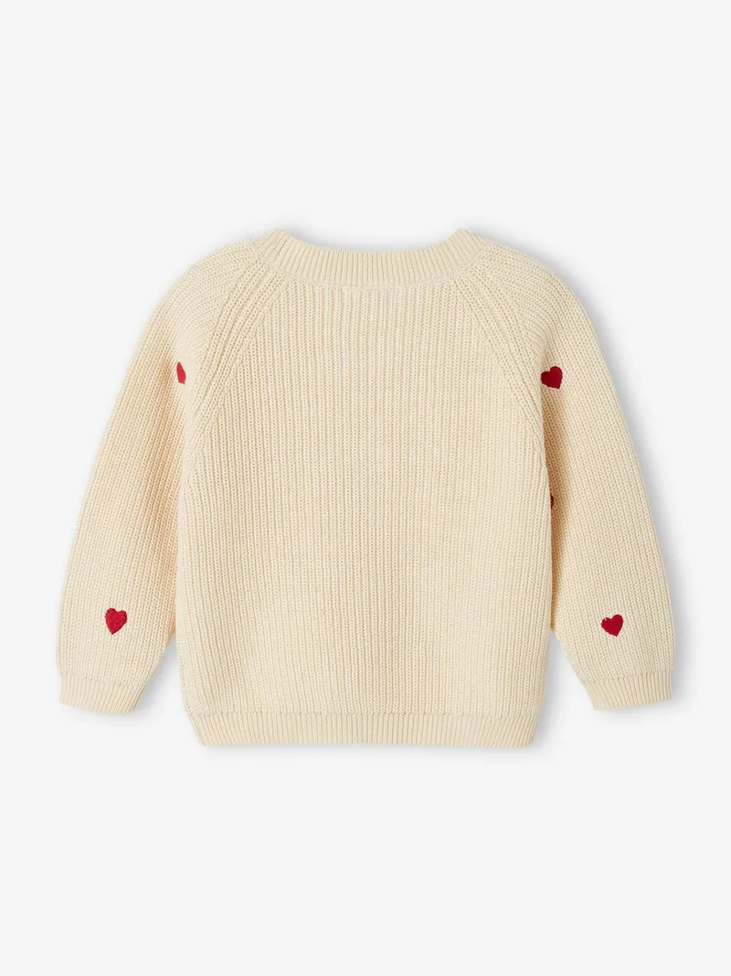 Vertbaudet Vertbaudet Mädchen Baby Strickjacke, Wollweiß, – Produktbild 4 von 4