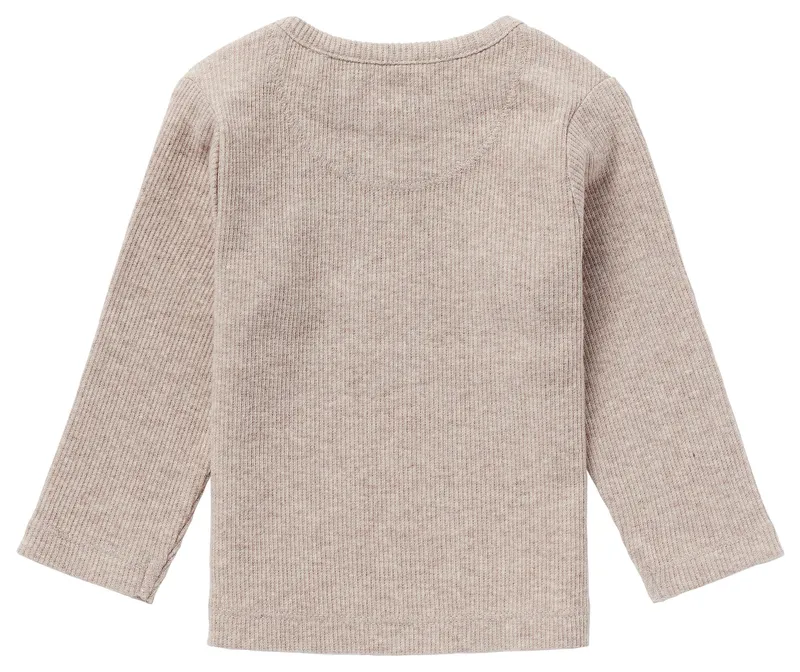 Noppies Newborn Langarmshirt Natal, Beige, – Produktbild 4 von 6