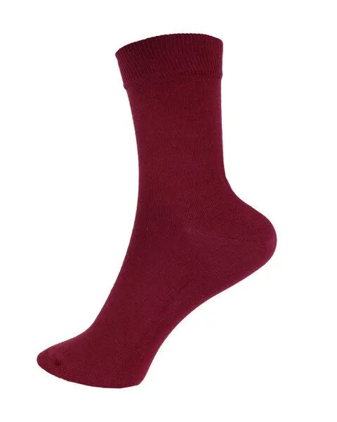 grödo Grödo Damen Socken uni Bio Baumwolle Elasthan, Burgundy, – Produktbild 1 von 1