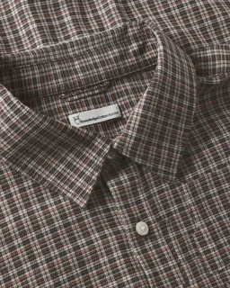 KnowledgeCotton Apparel KnowledgeCotton Apparel Herren vegan Hemd Dune Regular Karo Rot – Produktbild 1 von 1