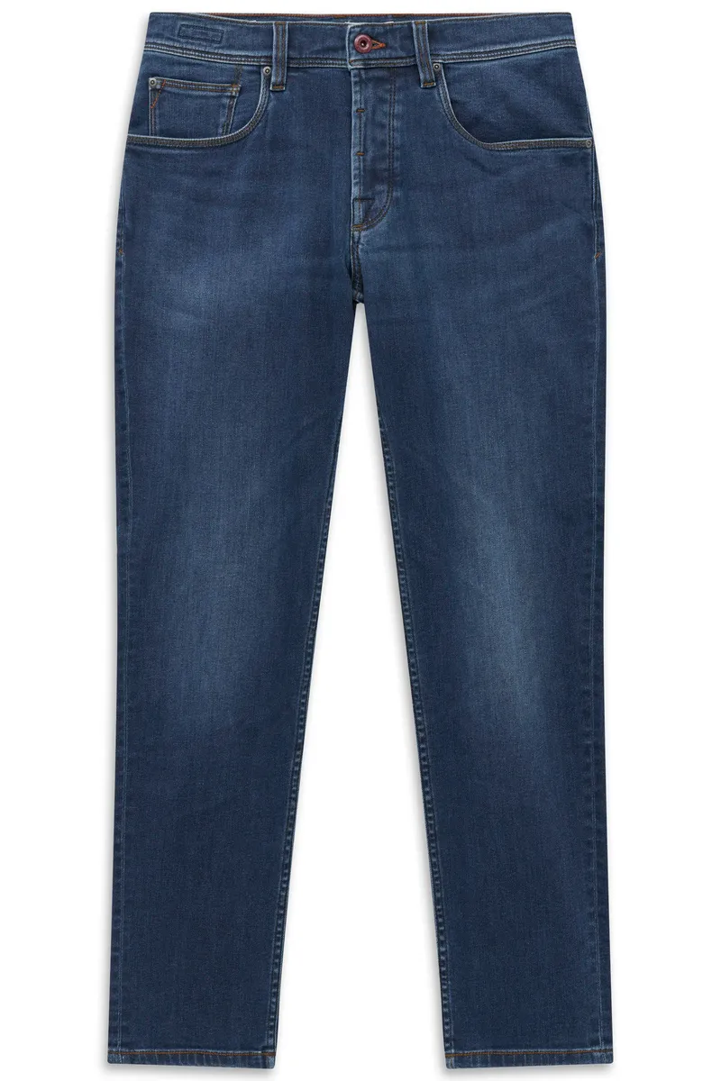 Bugatti Slim Jeans aus italienischem Denim in Dark Indigo, Dark indigo, – Produktbild 1 von 1