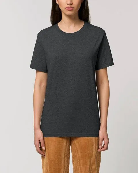 YTWOO YTWOO 3er Pack Basic Unisex T-Shirt aus Bio Baumwolle | viele Farbkombinationen | Fair Trade | Nachhaltig, Blau meliert-dunkegrau meliert-hellgrau meliert, – Produktbild 3 von 3