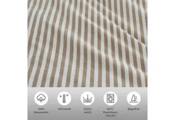 LeGer Home by Lena Gercke Bettwäsche Linnea, Flanell, 2 teilig, aus 100% Baumwolle, Streifendesign – Produktbild 1 von 1