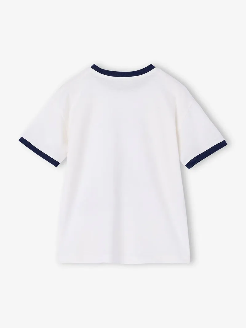 Vertbaudet Jungen T-Shirt mit Seoot-Motiv, Wollweiß, – Produktbild 3 von 4