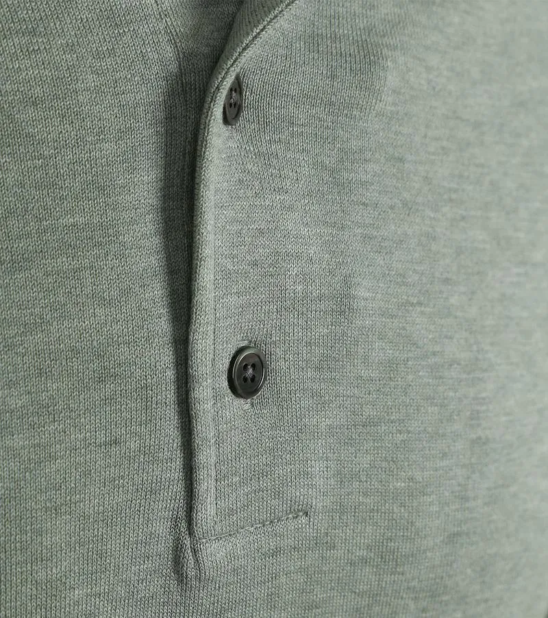 Profuomo Profuomo Longsleeve Poloshirt Luxury Basic Grün, Grün, – Produktbild 3 von 3