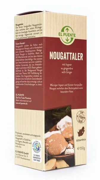 El Puente El Puente Nougattaler - Mürbekekse mit Nougat & Ingwer, Mehrfarbig, – Produktbild 1 von 4