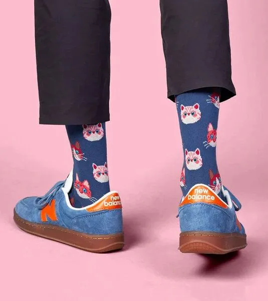 DillySocks DillySocks Socken Kitten aus Biobaumwoll-Mix, Sky kitten, – Produktbild 5 von 5