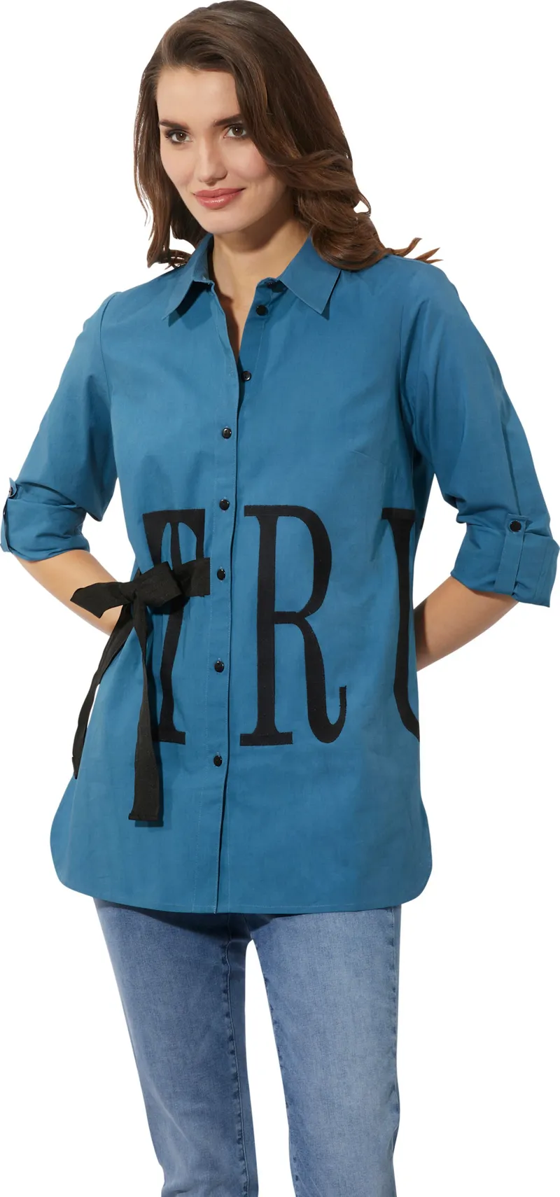 Witt Longbluse topas-schwarz, Topas-schwarz, – Produktbild 2 von 2