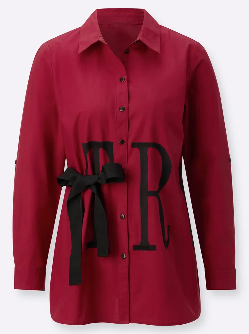 Witt Longbluse kirsche-schwarz, Kirsche-schwarz, – Produktbild 1 von 2