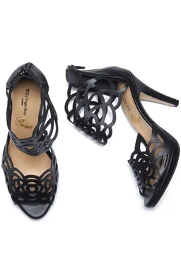 Will's Vegan Store Will's Vegan Store Damen vegan Absätze Cut Outs Schwarz – Produktbild 1 von 1