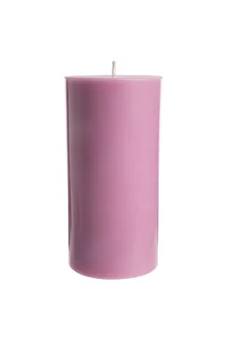 Tranquillo Handgearbeitete Stumpenkerze GLUMI pink, Ø 7,5 x 15 cm - rosa – Produktbild 1 von 1