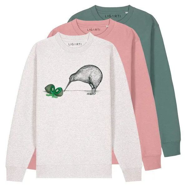 LIGARTI Pullover – Zwei Kiwis – LIGARTI Tiermanufaktur, Altrosa, – Produktbild 1 von 3
